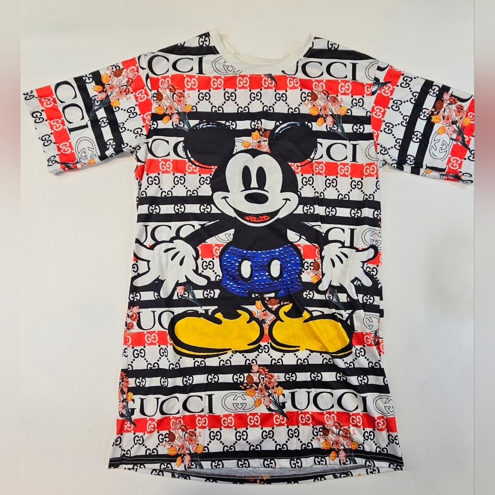 Gucci (non authentic) Mickey Mouse Disney Women's Large T-shirt - Picture 1 of 5
